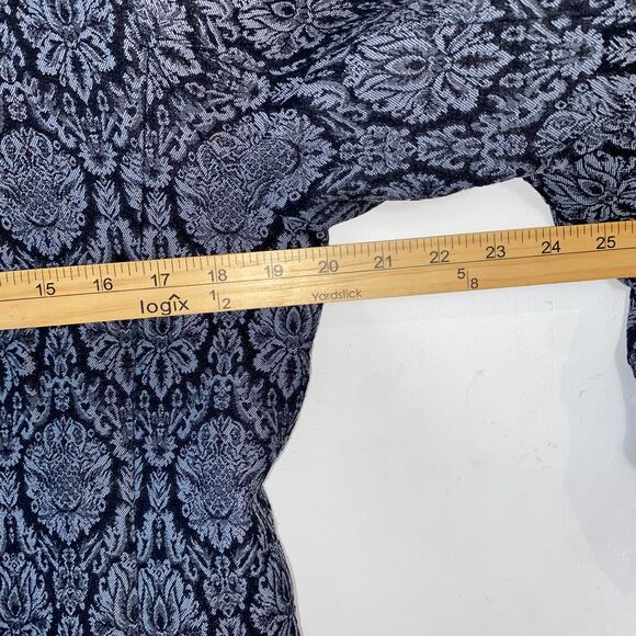 VTG Dialogue Jacquard Long Blazer Jacket Women’s SZ 8 Baroque Academia Elegant - Picture 8 of 10